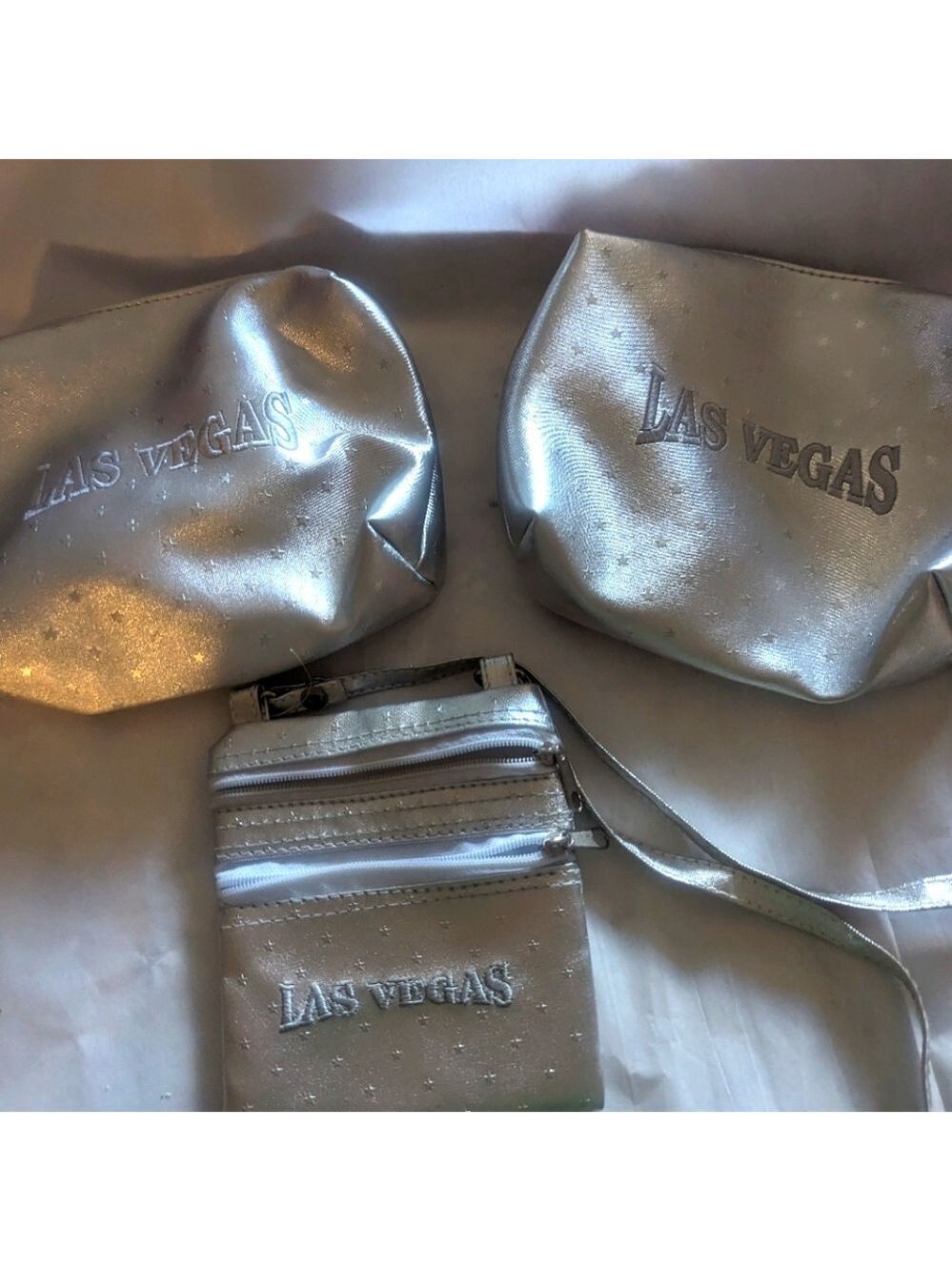 Las Vegas 4 pc cosmetics bag set